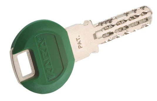 Kaba Schluessel mit Clip dunkelgrün