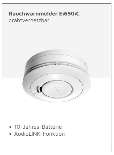 Rauchwarnmelder Ei650iC - i-serie