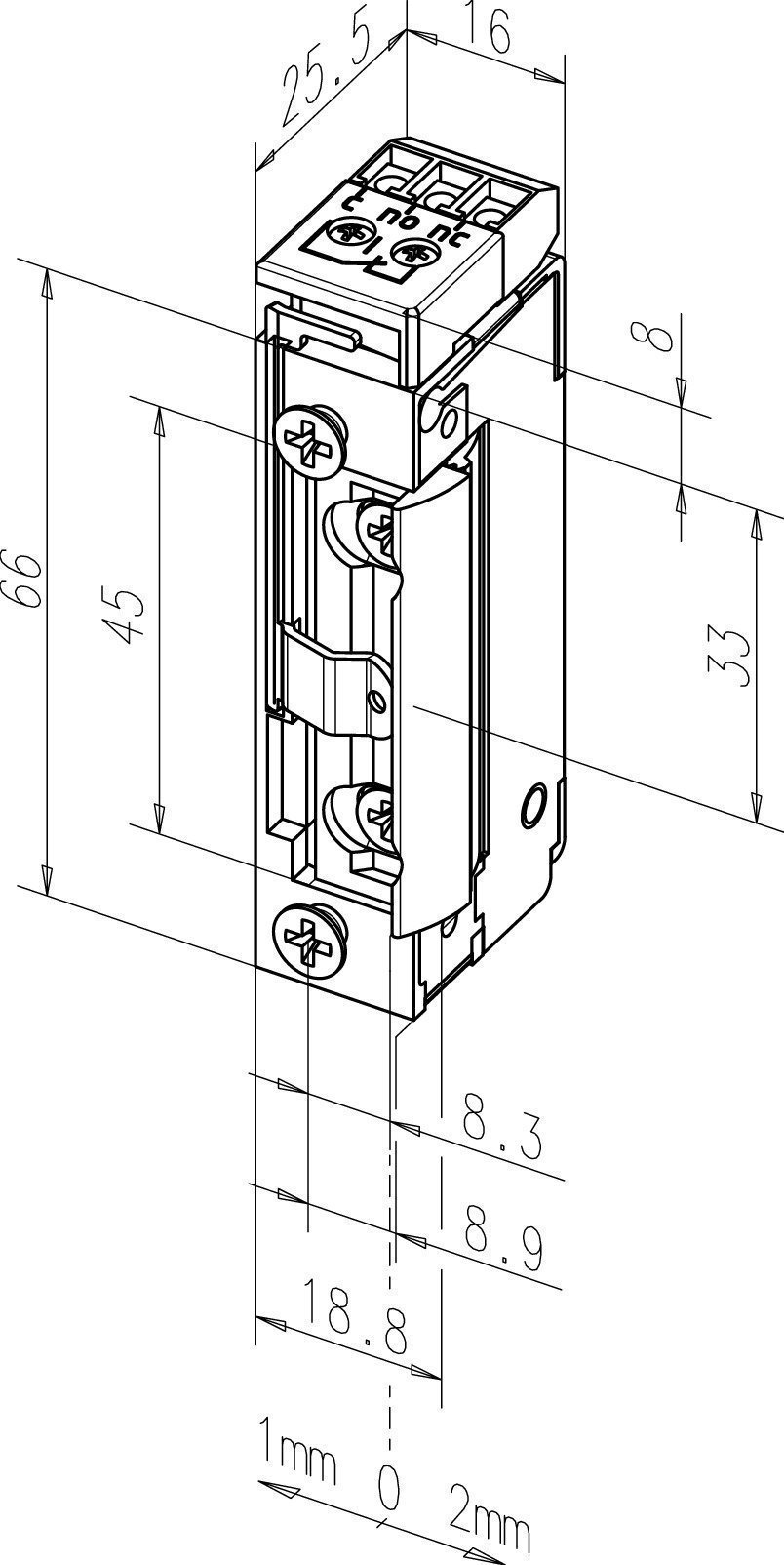 Universal- Türöffner Modell effeff 118RRE