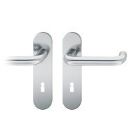 Vorschau: FSB Modell 1070 - Kurzschild ASL Drückergarnitur Edelstahl Buntbart Vorschau: FSB Modell 1070 - Kurzschild ASL Drückergarnitur Edelstahl Buntbart