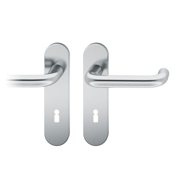 FSB Modell 1070 - Kurzschild ASL Drückergarnitur Edelstahl Buntbart