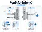 Einsteckschloss Panikfunktion C